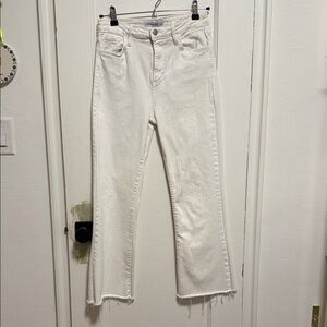 Just Black Women's Cream Flare Jeans